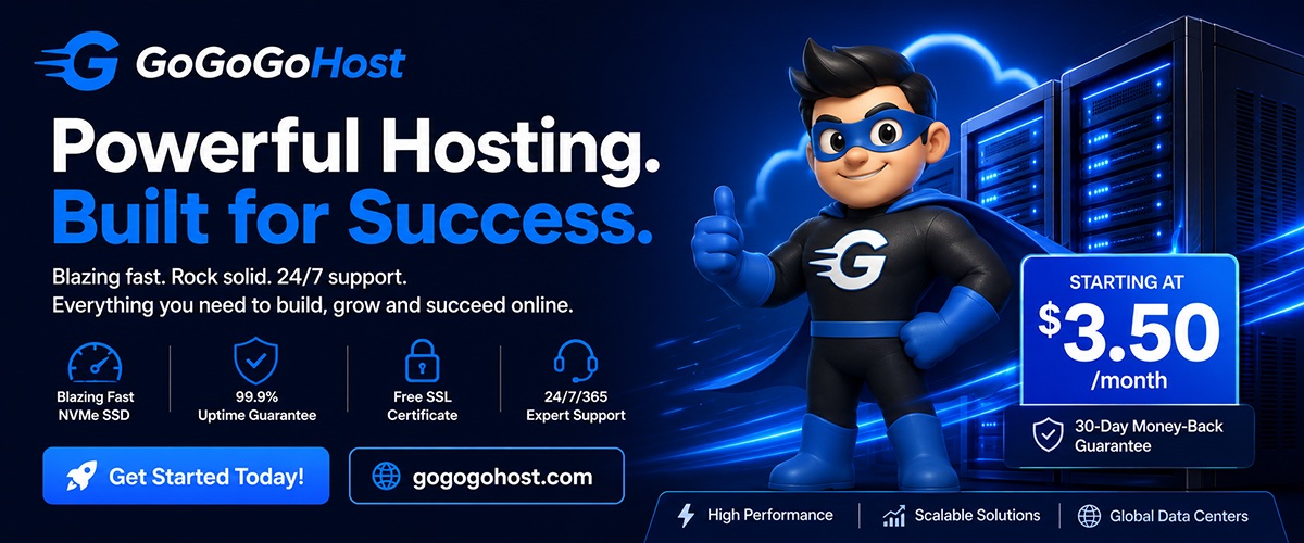 GoGoGoHost – Best Web Hosting: Fast, Reliable & Affordable Solutions - Visit: https://gogogohost.com